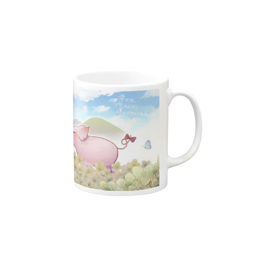 Pトンちゃん 幸せ運ぶ Mug