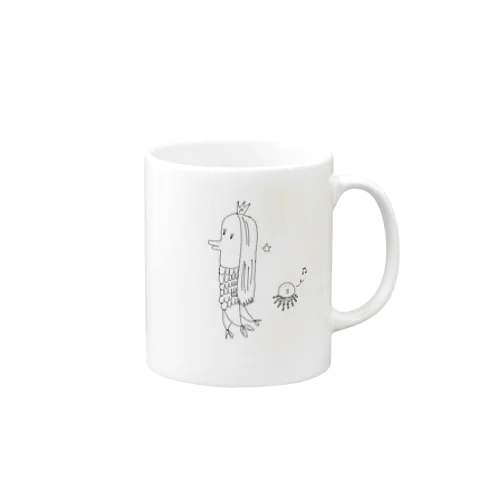 アマビエさんとタコすけ Mug