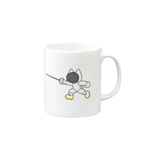 フェンシング ヤマダネコ（突き） Mug