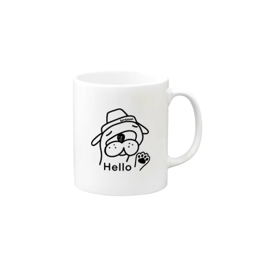 Hello犬マグカップ マグカップ