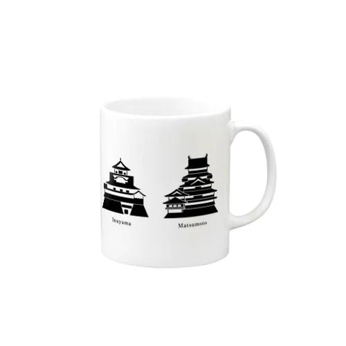 日本の城／国宝5城 マグカップ Mug