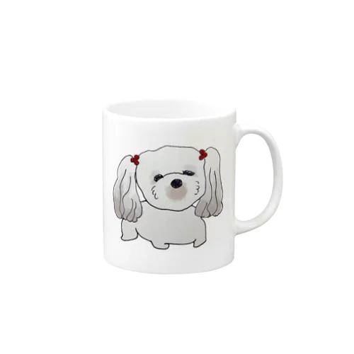 待ってる犬 Mug