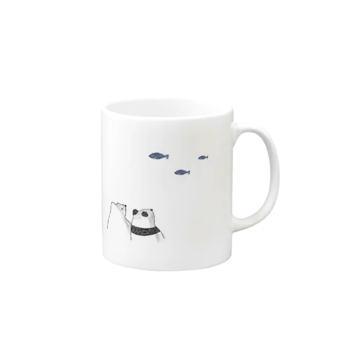 シロクマとパンダ Mug