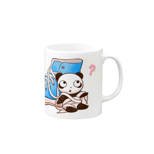 こんがらがったくつとぱんだ Mug