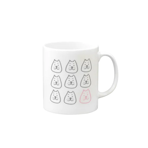 いぬ(四角形) Mug