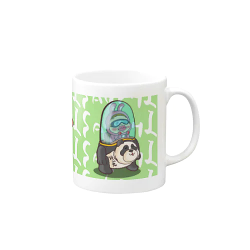 コップ類だよ！さげみちゃん(背景緑) Mug