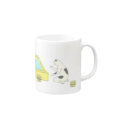 猫の温泉（ロゴなし） Mug