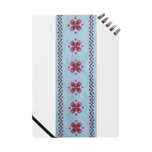 ウクライナの民族衣装ヴィシヴァンカの刺繍風（縦） ノート
