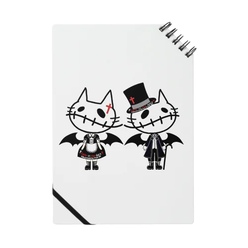 Dark night cat Notebook