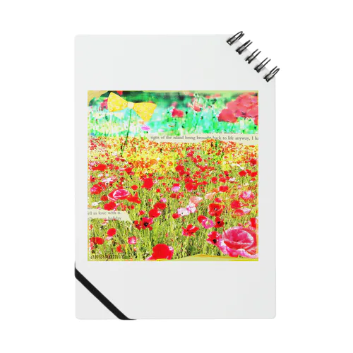 poppy garden. Notebook