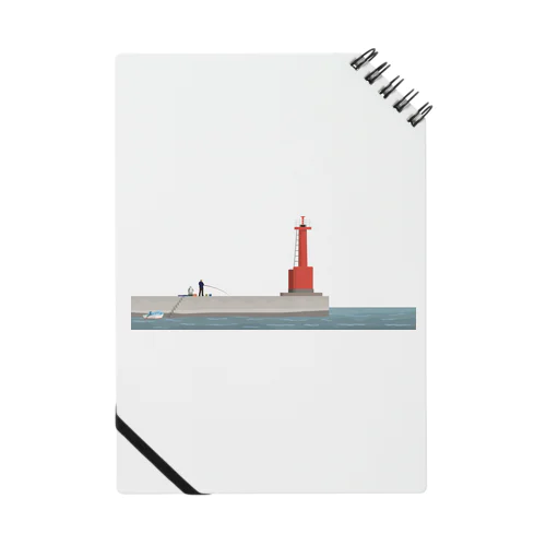 赤灯台と釣り人 ノート