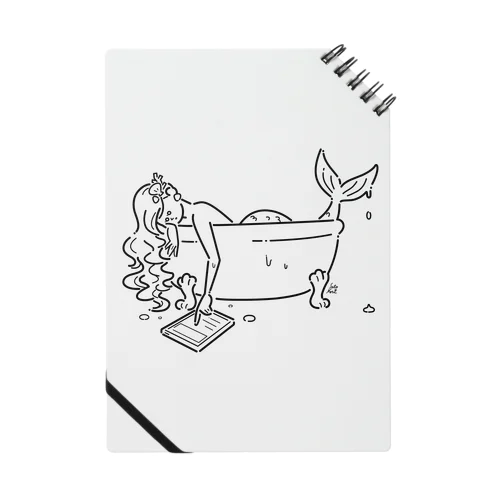 浴室でタブレットを使う人魚【くろ】 ノート