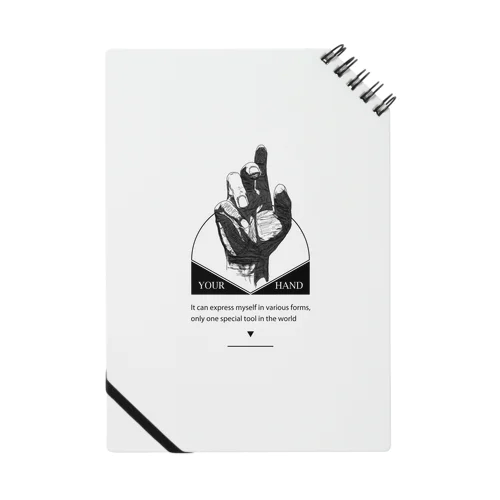 your hand Notebook