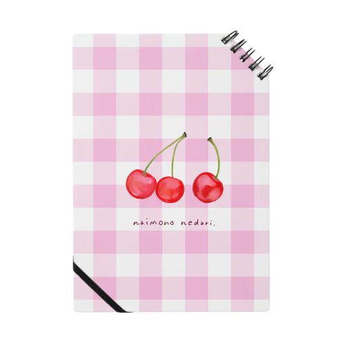 Cherry(ギンガムチェック) Notebook