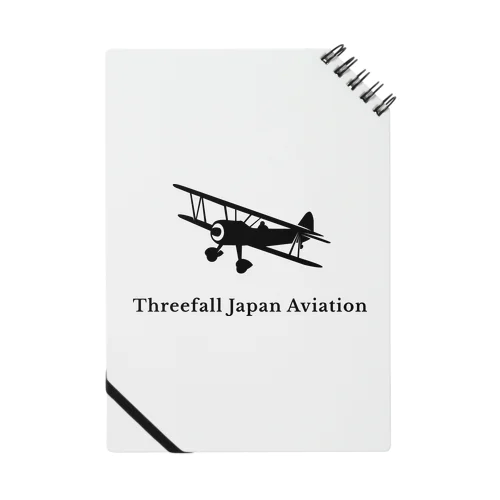 【Threefall Japan Aviation 】公式ロゴグッズ Notebook