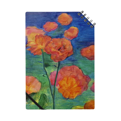 着る絵画　薔薇　と　薔薇の微笑みグッズ Notebook