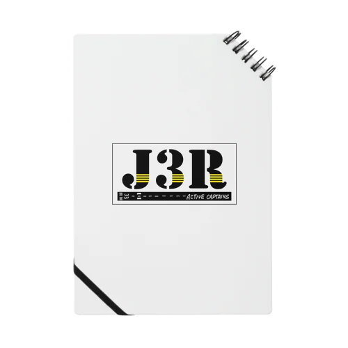 【Threefall Japan Aviation 】J3Rロゴ（TFJAバージョン:3ch手書き） Notebook
