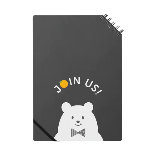 JOIN US! - black Notebook