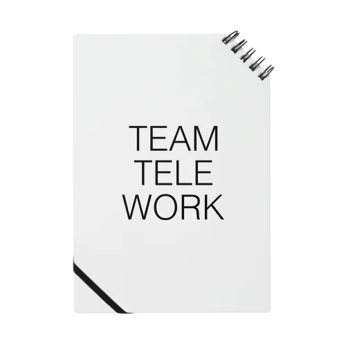 Team Telework チームTシャツ テレワーク グッズ シンプル ノート