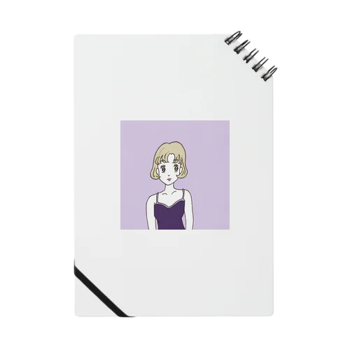 Ms. Blonde Short Hair Notebook