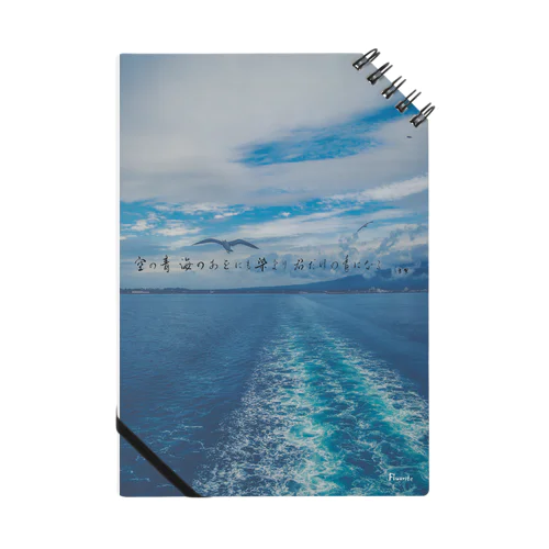 空の青海のあをに染まる海猫 Notebook