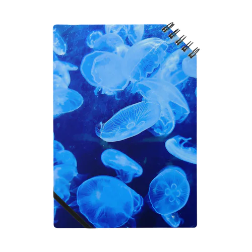 《水中遊びPictures》Jellyfish blue Notebook