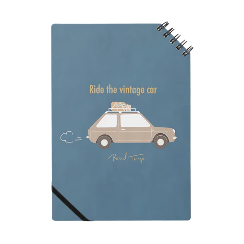 ヴィンテージカー(ブルー) Notebook