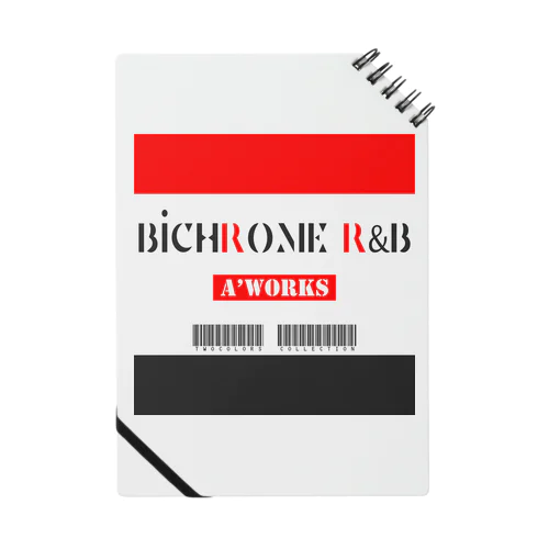 BICHROME RED&BLK ノート