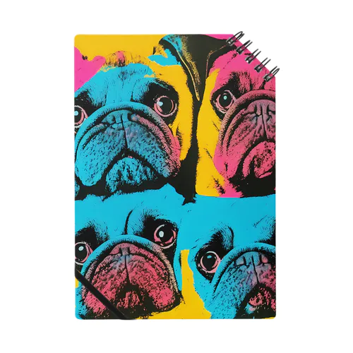 surprised face pug Notebook