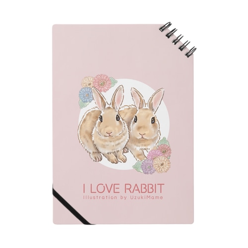 4：I LOVE RABBIT(ネザーランドドワーフ) Notebook