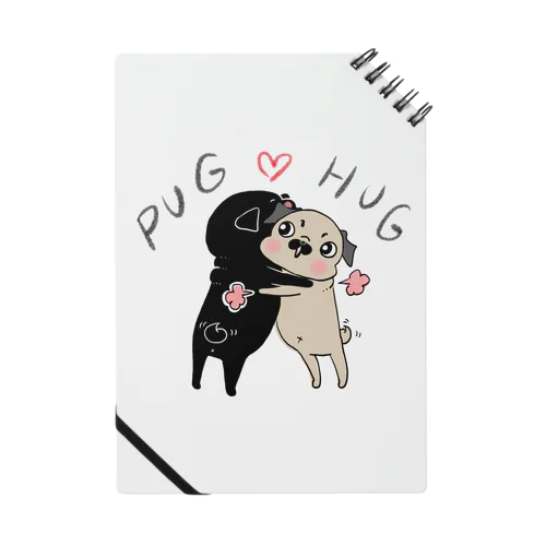 PUG ❤︎ HUG ノート