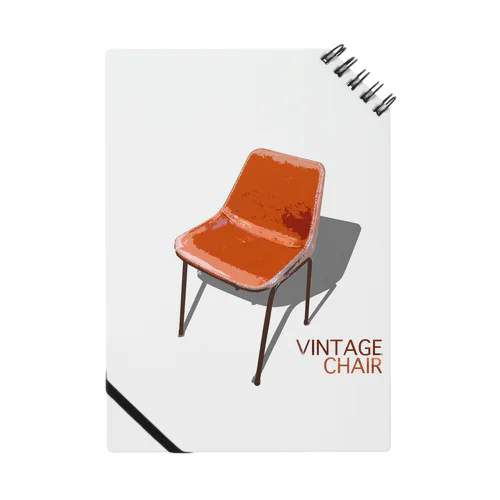 VINTAGE CHAIR ビンテージチェアレザーブラウン ノート