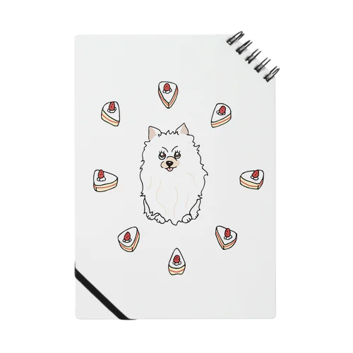 a pomeranian / shortcake Notebook