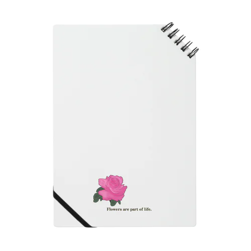 Pink Rose Graphic Notebook