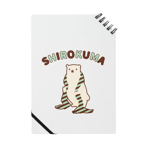 シロクマにマフラーを（チョコミントカラーVer.） Notebook