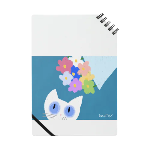 Kaolilly のシロネコと花束 Notebook