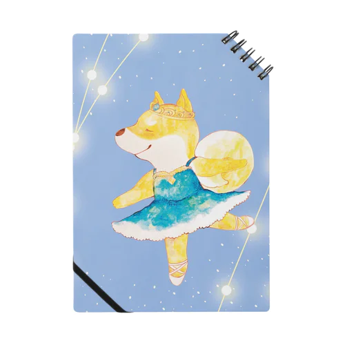 柴犬バレリーナ（水色キラキラ） Notebook