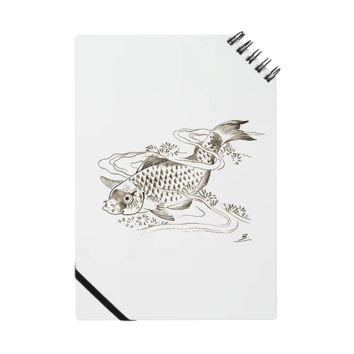 Poisson dans une vague.：波の中の魚。(b14506646) Notebook