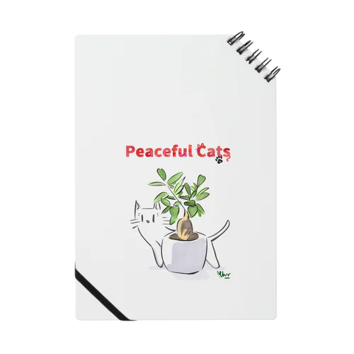 Peaceful Cats ガジュマル Notebook