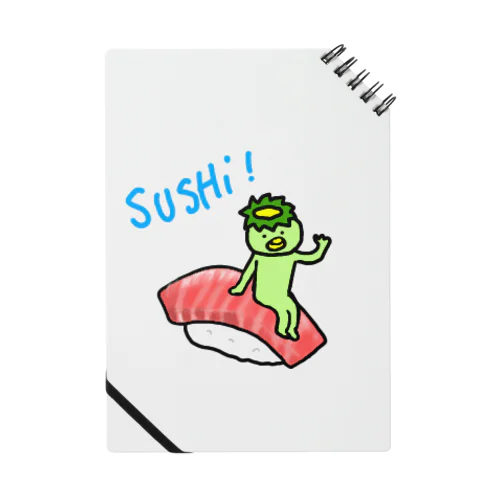 マグロ寿司にのるかっぱちゃん Notebook