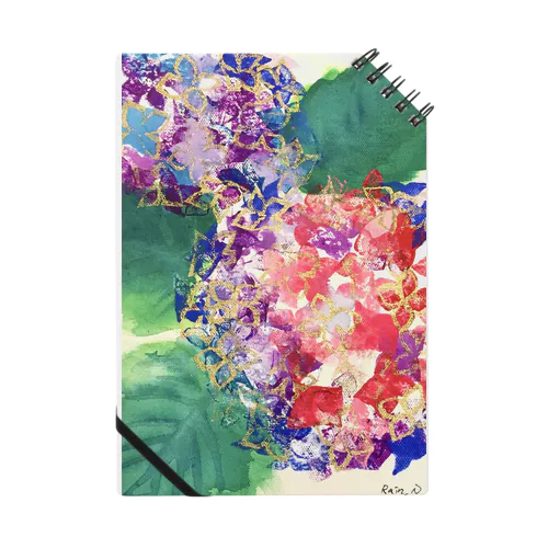 紫陽花のグッズ Notebook