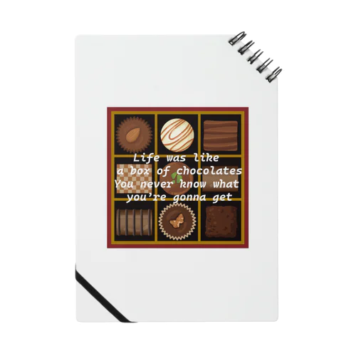 チョコレート名言 Notebook