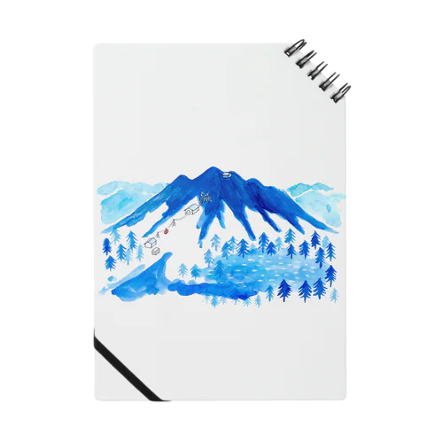 white summer mountain Notebook