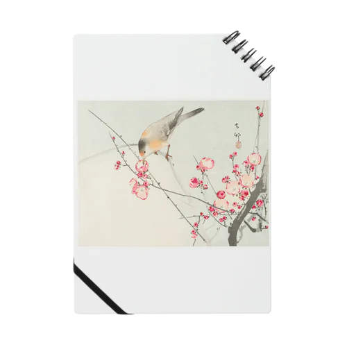 小原古邨　梅に鶯　Ohara Koson / Songbird on blossom branch Notebook