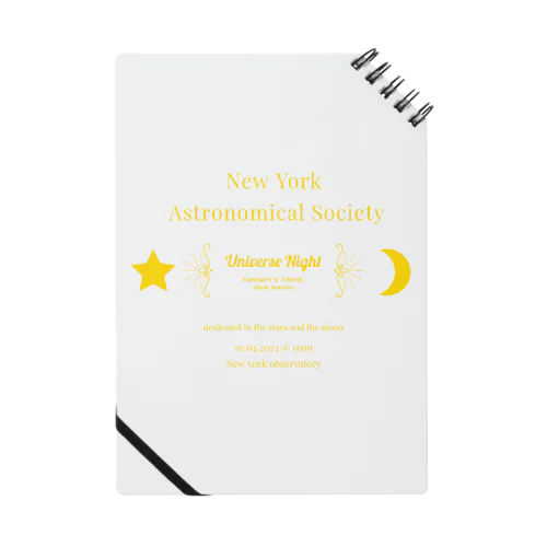 ニューヨーク天文学会　公式グッズ ノート