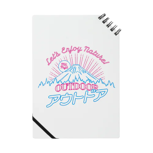 アウトドア（ネオン富士山） Notebook