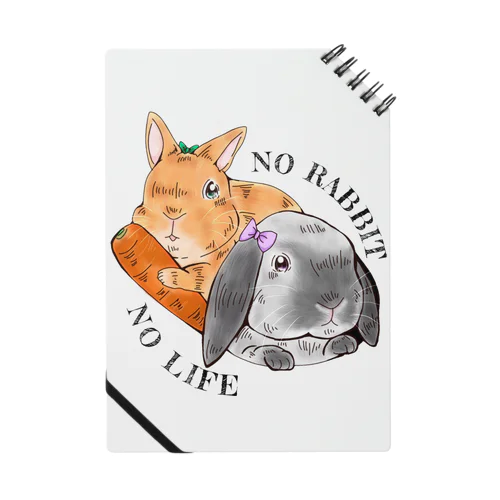 NO RABBIT NO LIFE no.3 Notebook