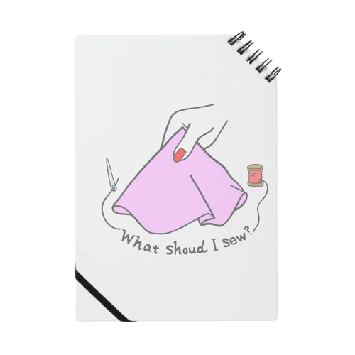 What should I sew?-Pink- ノート