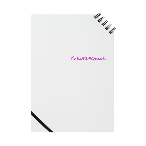 Yuki919Quick公式グッズロゴのみ版 Notebook