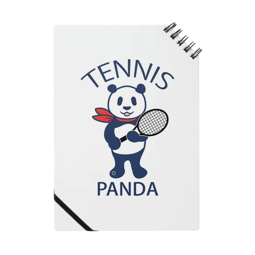 パンダ・テニス・全身・イラスト・ラケット・TENNIS・アイテム・デザイン・ガット・スポーツ・Tシャツ・サーブ・かっこいい・かわいい・選手・画像・ボール・王子・絵・オリジナル（C） Notebook